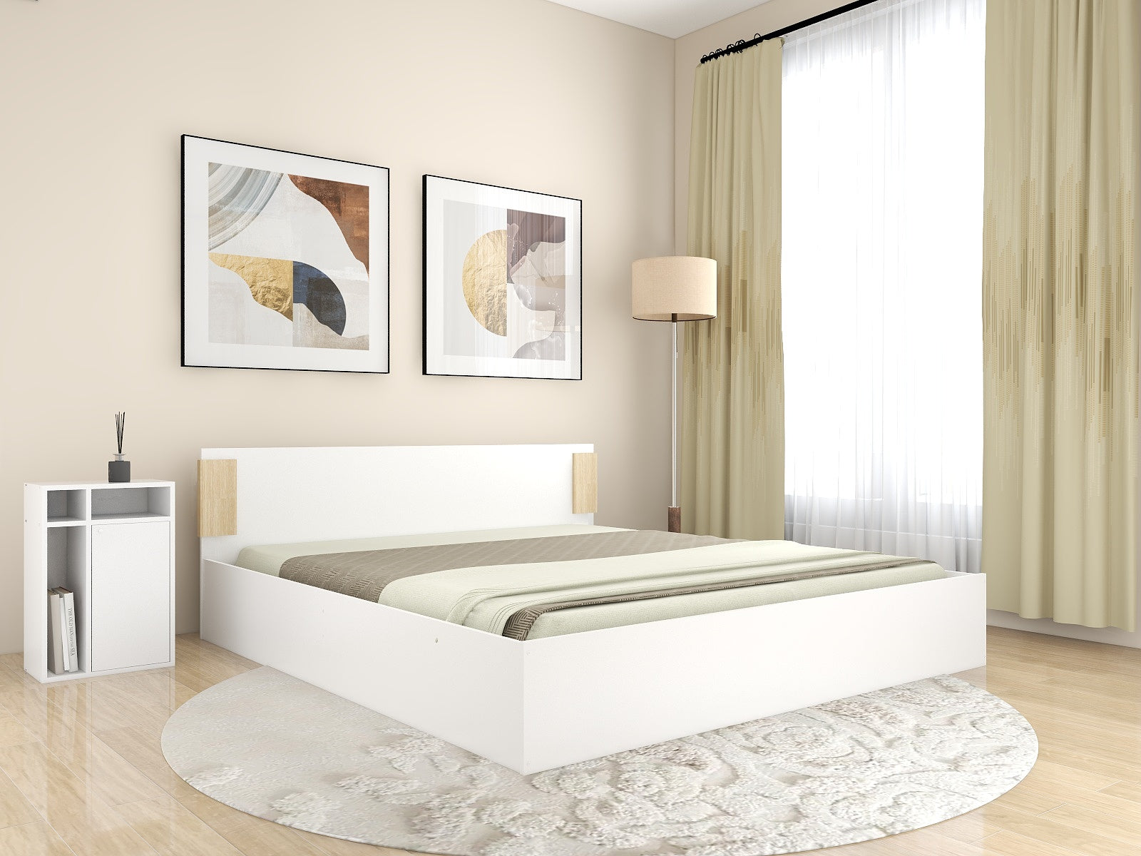 Nikki Bed – Box Storage Bed with Non-Woven Base