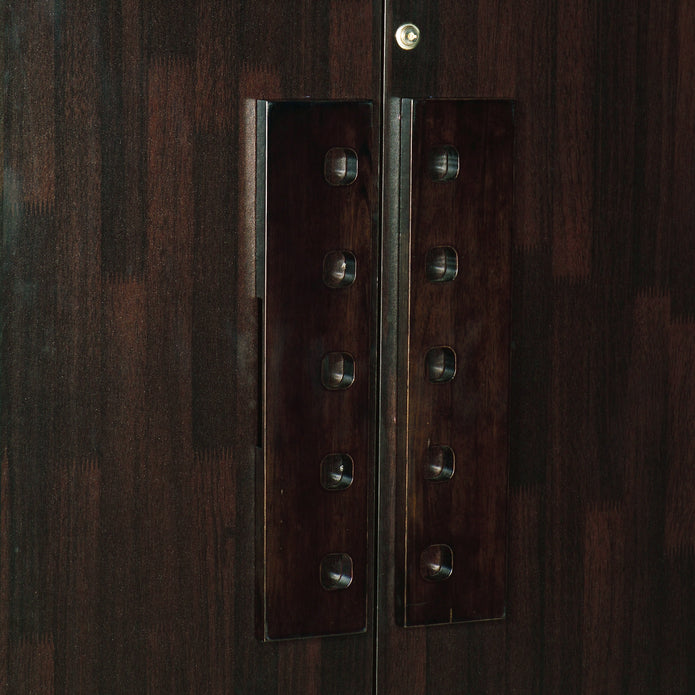 Prophasis 3-Door Engineered Wood Wardrobe – Modern Bedroom Almirah with Shelves & Hanging Space