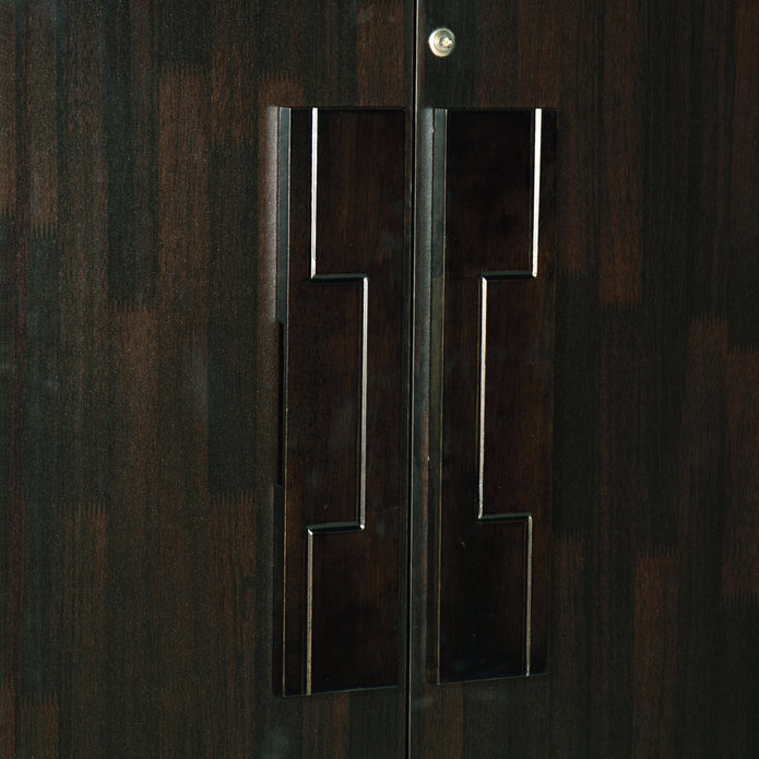 Poena 2-Door Engineered Wood Wardrobe – Compact Almirah for Bedroom