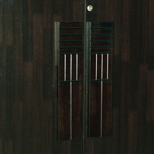 Laso 3-Door Engineered Wood Wardrobe – Modern Almirah with Shelves & Hanging Space