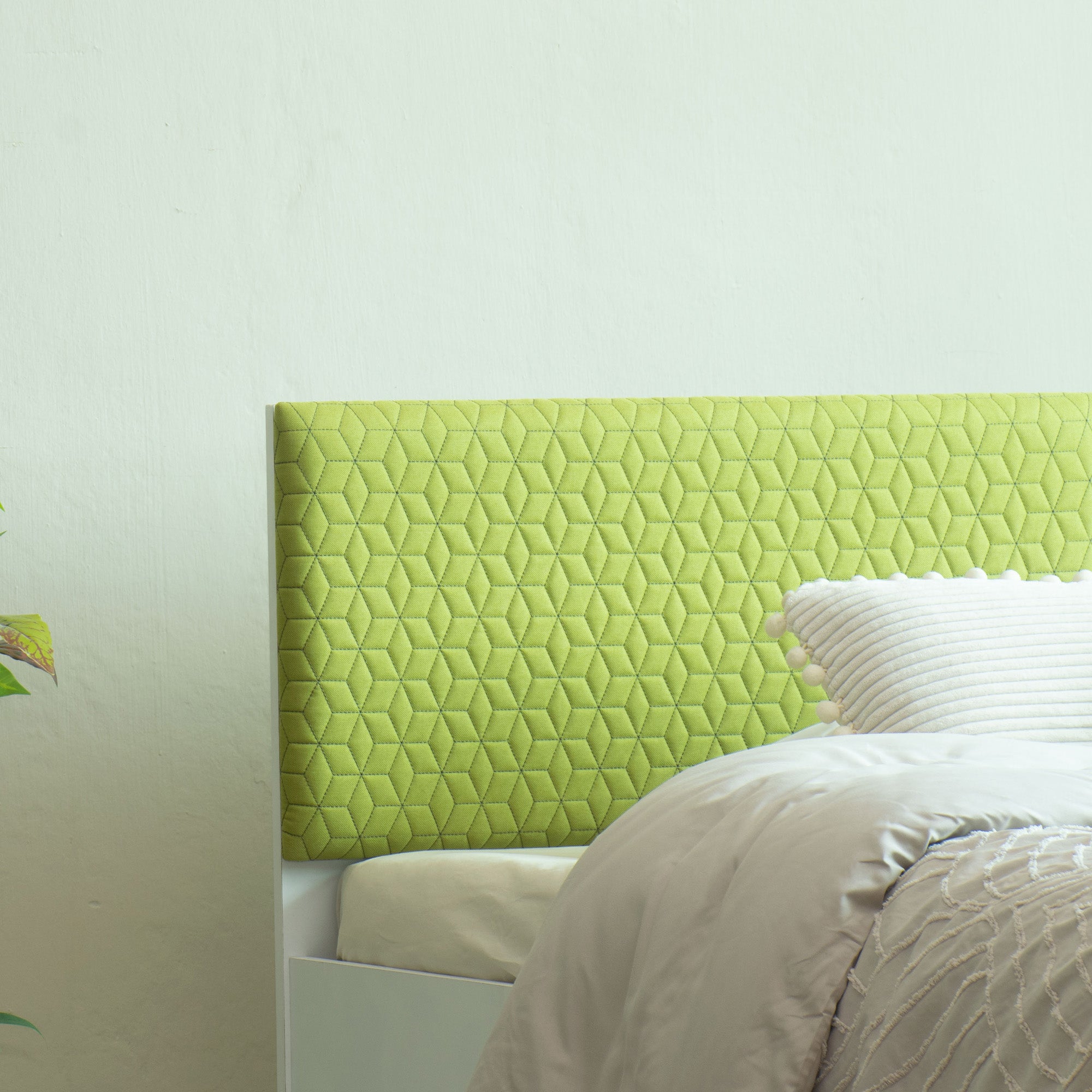 Lush Deluxe Queen Bed White Base With Box Storage (Non-Woveen)