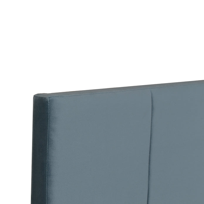 سرير يانترا كوين - مُنجّد بالجلد الصناعي مع صندوق تخزين