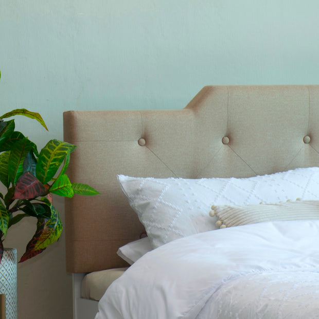 سرير براجنا كوين - مُنجّد بالجلد الصناعي مع صندوق تخزين