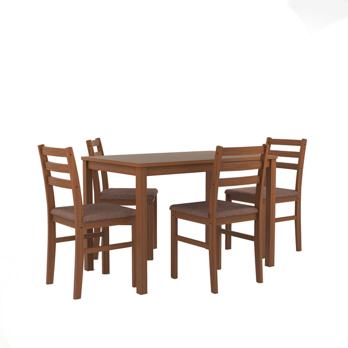 Seattle Starter 4 Seater Solid Wood Dining Set