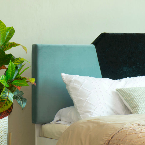 سرير نادي كوين - تنجيد جلدي فاخر مع صندوق تخزين