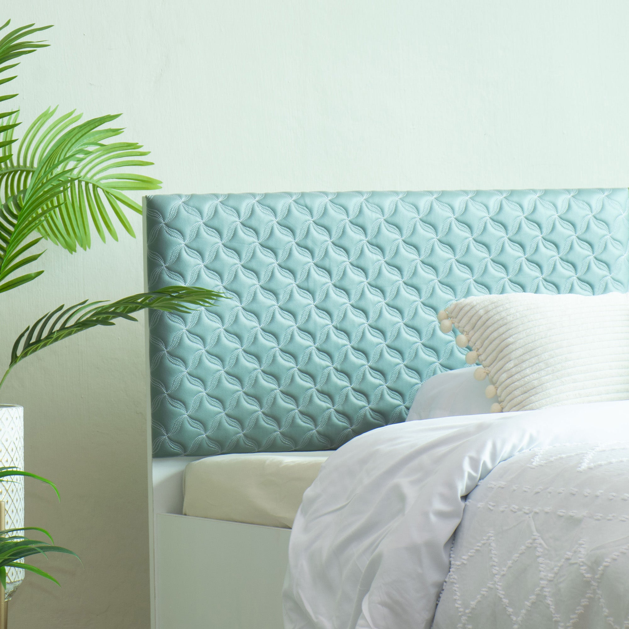 Lush Deluxe Queen Bed White Base With Box Storage (Non-Woveen)