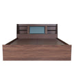 Lavish Queen Bed Walnut Base With Box Storage (Non-Woveen)