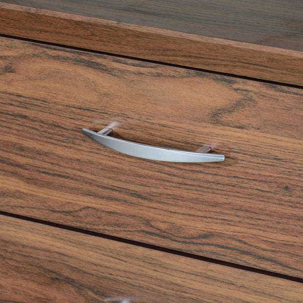 خزانة يوكو ذات 8 أدراج - وحدة تخزين خشبية من كولومبيا بلمسة نهائية من خشب الجوز