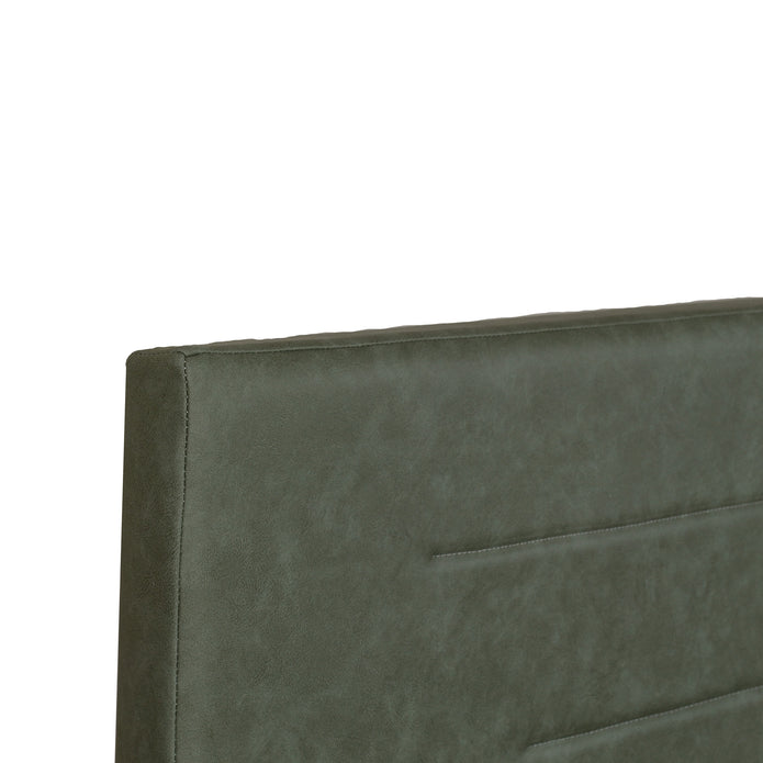 Ahimsa Queen Bed – Leatherette Upholstered with Box Storage