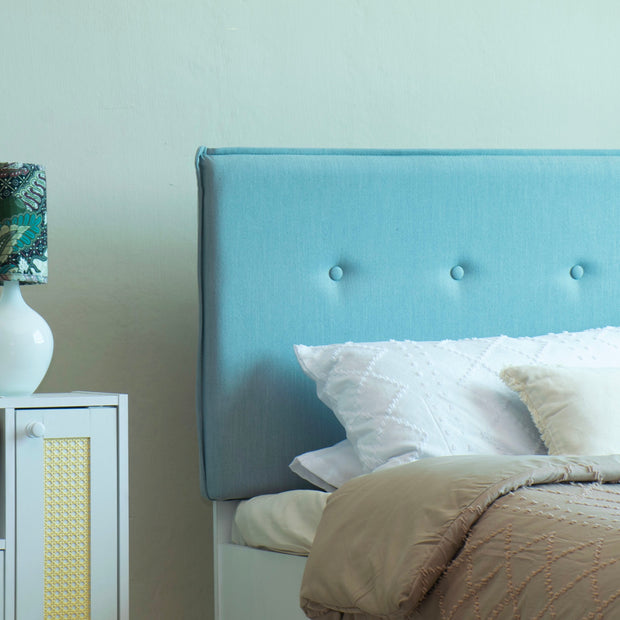 سرير فيراباد كوين - سرير منجد من الجلد الصناعي مع صندوق تخزين