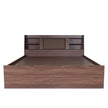 Lavish Queen Bed Walnut Base With Box Storage (Non-Woveen)