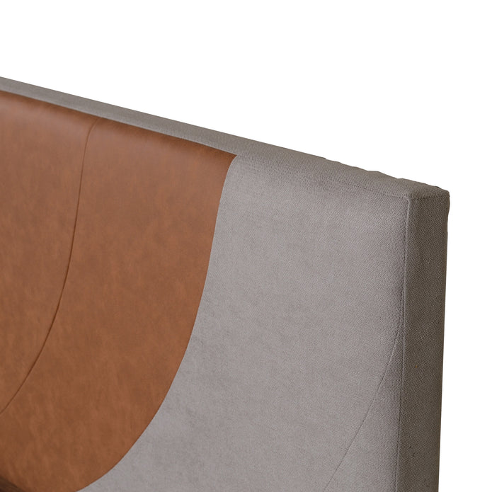 Ashtanga Queen Bed – Leatherette Upholstery with Box Storage