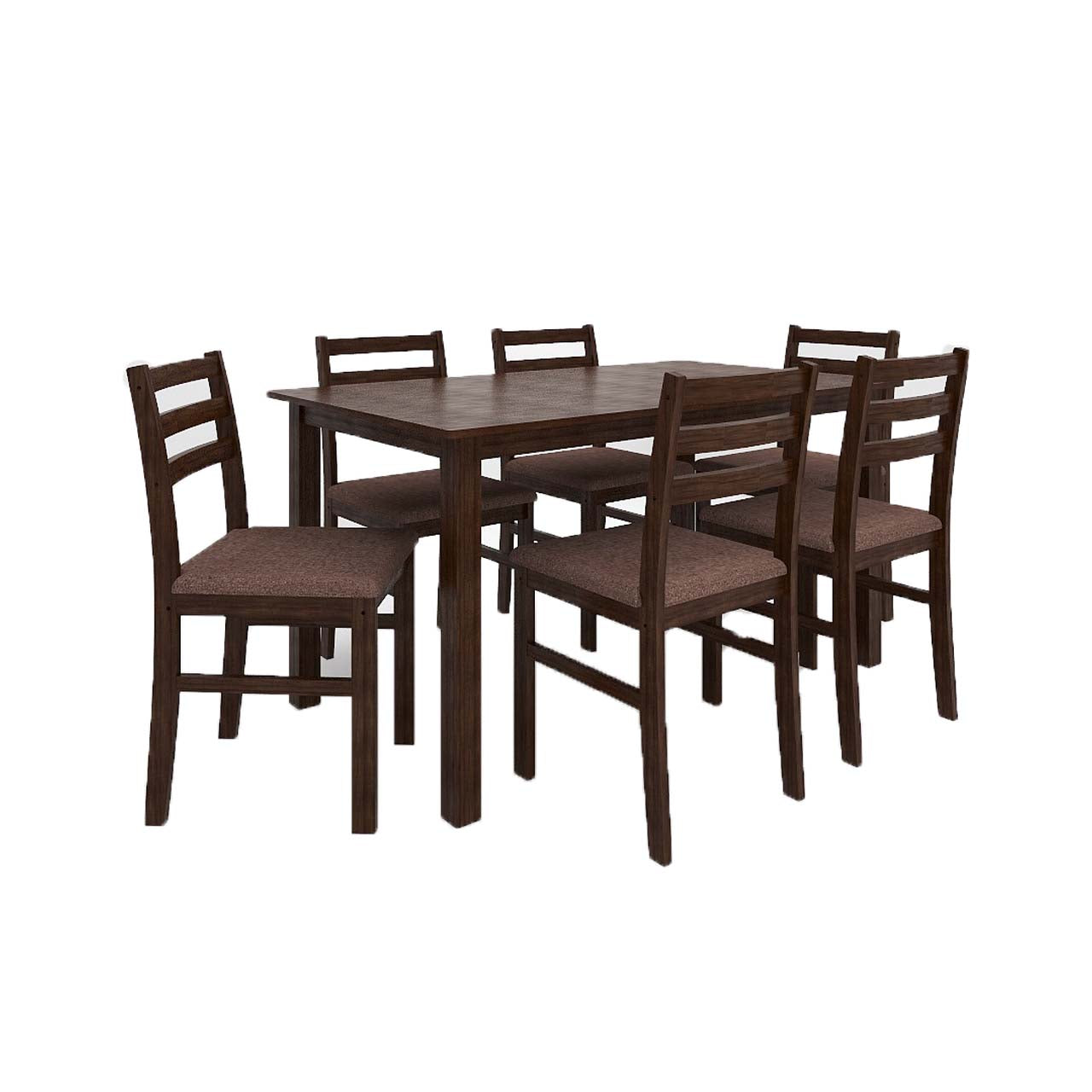 Seattle Starter 6 Seater Solid Wood Dining Set