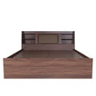 Lavish Queen Bed Walnut Base With Box Storage (Non-Woveen)