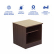Takeo Bedside Table – Wooden Nightstand in Walnut Finish with Storage