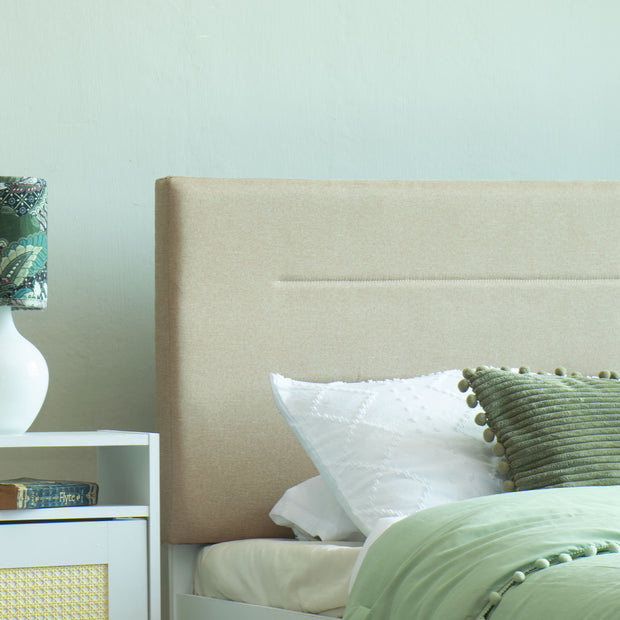 سرير كوين بختي - سرير منجد من الجلد الصناعي مع صندوق تخزين