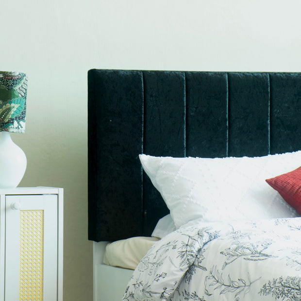 سرير سامسكارا كوين - سرير منجد من الجلد الصناعي مع صندوق تخزين