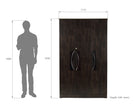 Litae 3-Door Engineered Wood Wardrobe – Modern Almirah with Shelves & Hanger