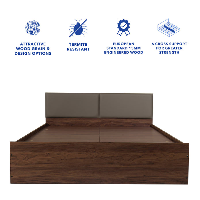 Lush Queen Bed – Modern Storage Bed with Non-Woven Base