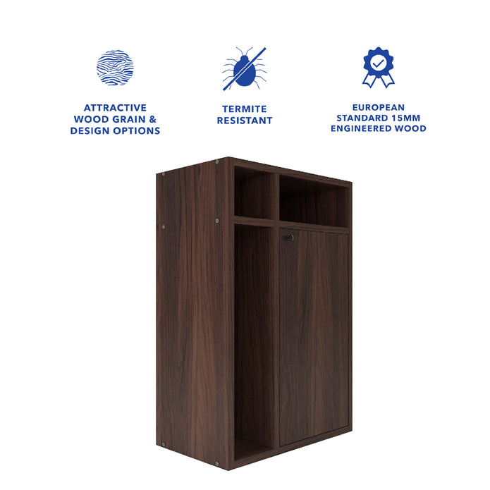 Chiyo Bedside Table – Compact Wooden Nightstand with Drawer