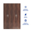 Kenzou 4-Door Engineered Wood Wardrobe – Large Almirah with Hanging Rod & Shelves