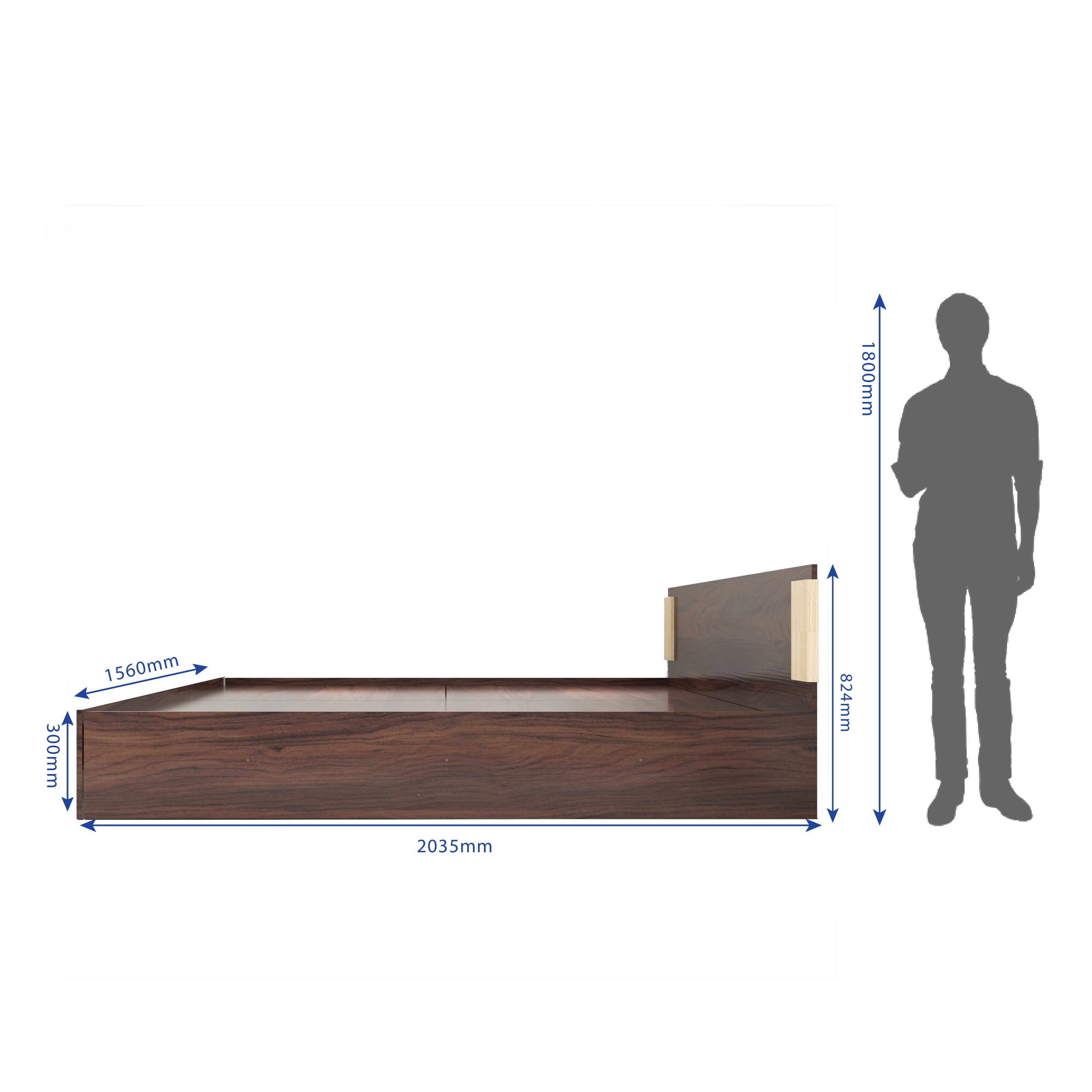 Nikki Bed – Box Storage Bed with Non-Woven Base