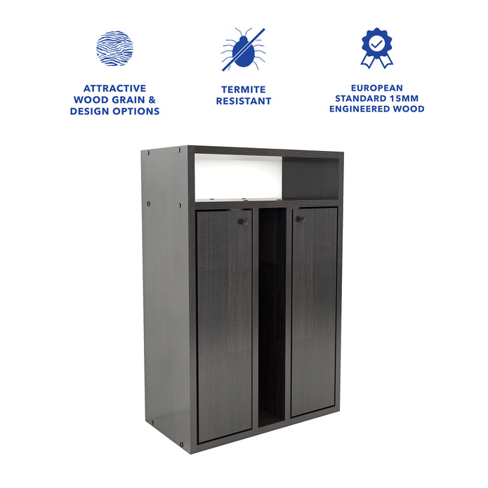 طاولة سرير رين - طاولة جانبية خشبية مدمجة مع درج تخزين