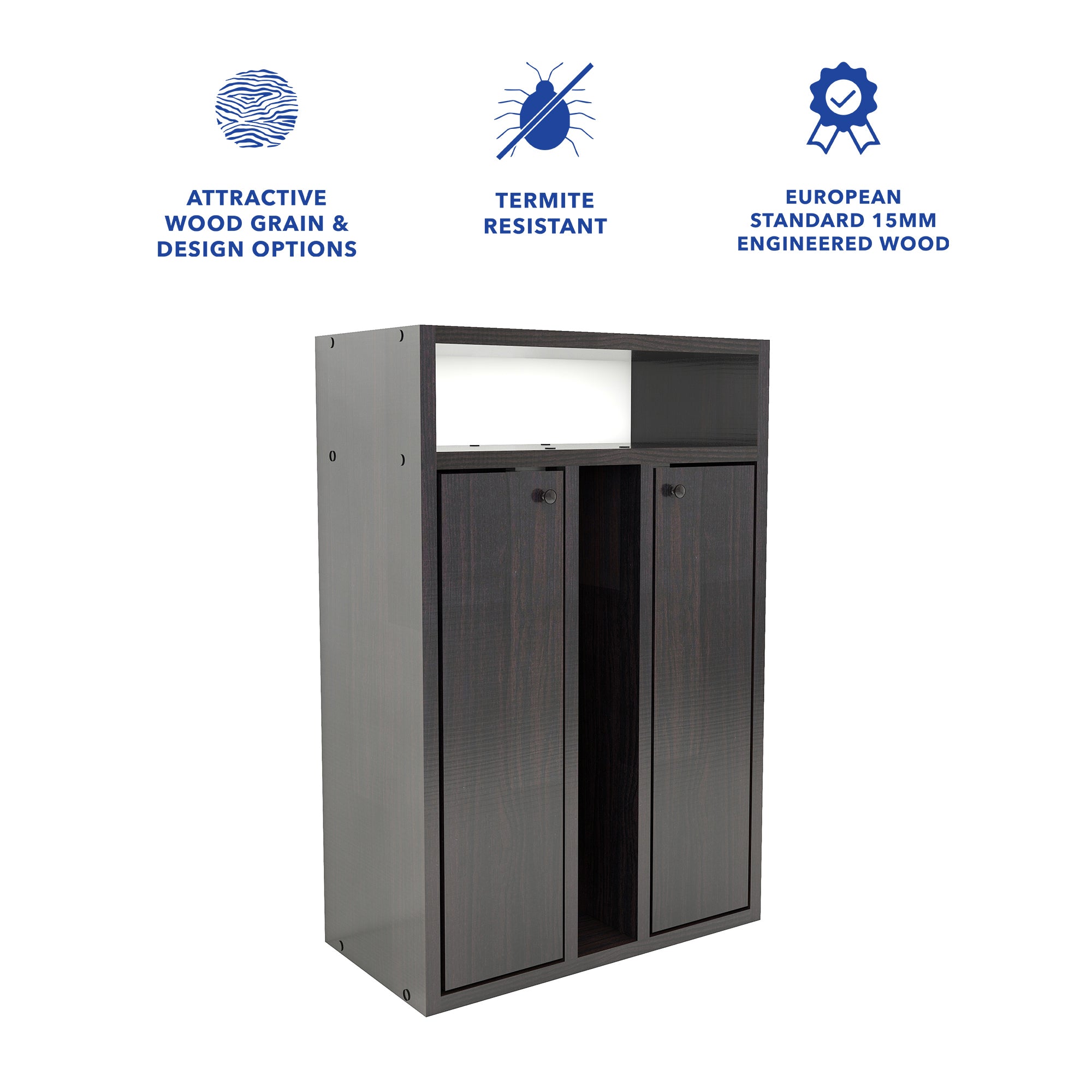 طاولة سرير رين - طاولة جانبية خشبية مدمجة مع درج تخزين