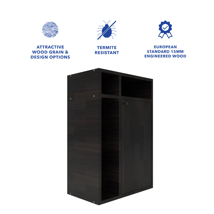 Chiyo Bedside Table – Compact Wooden Nightstand with Drawer