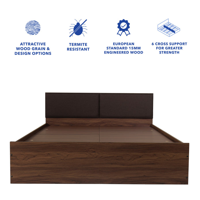 Lush Queen Bed – Modern Storage Bed with Non-Woven Base
