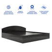 Daiki Bed – Modern Box Storage Bed with Non-Woven Base