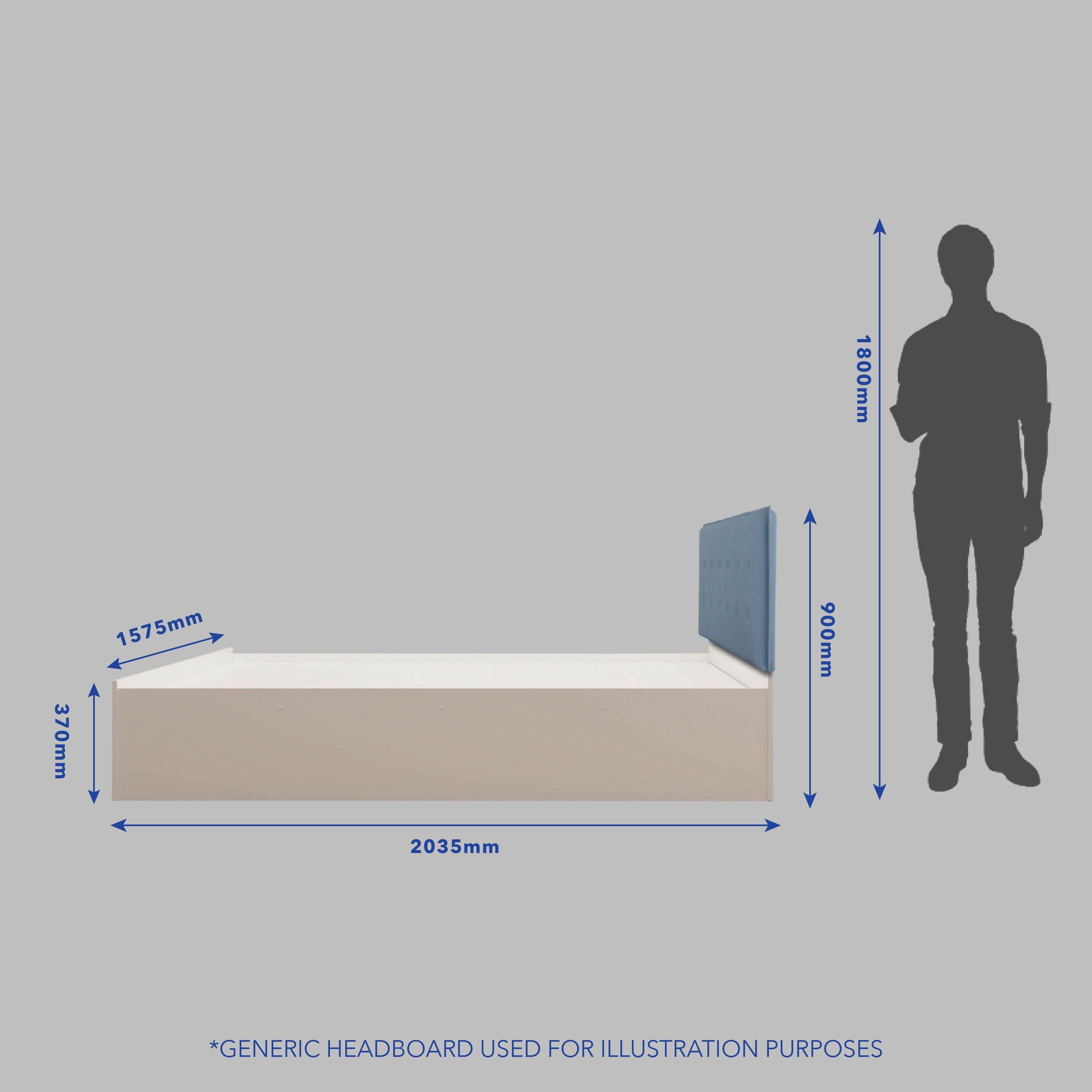 Nadi Queen Bed – Premium Leatherette Upholstery with Box Storage