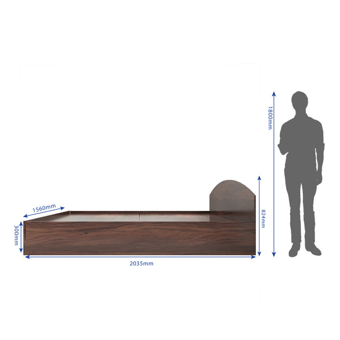 Daiki Bed – Modern Box Storage Bed with Non-Woven Base