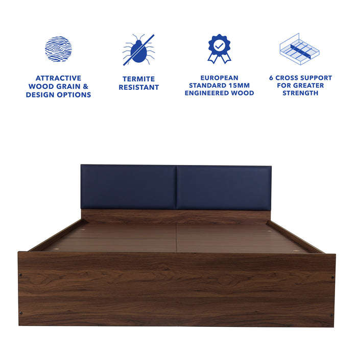 Lush Queen Bed – Modern Storage Bed with Non-Woven Base