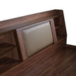 Lavish Queen Bed Walnut Base With Box Storage (Non-Woveen)