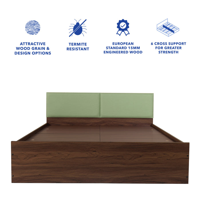 Lush Queen Bed – Modern Storage Bed with Non-Woven Base