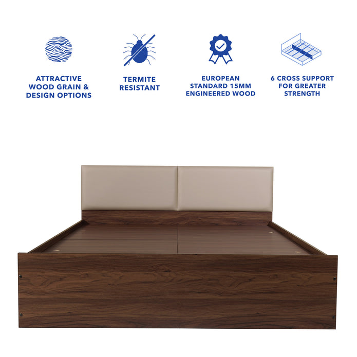 Lush Queen Bed – Modern Storage Bed with Non-Woven Base