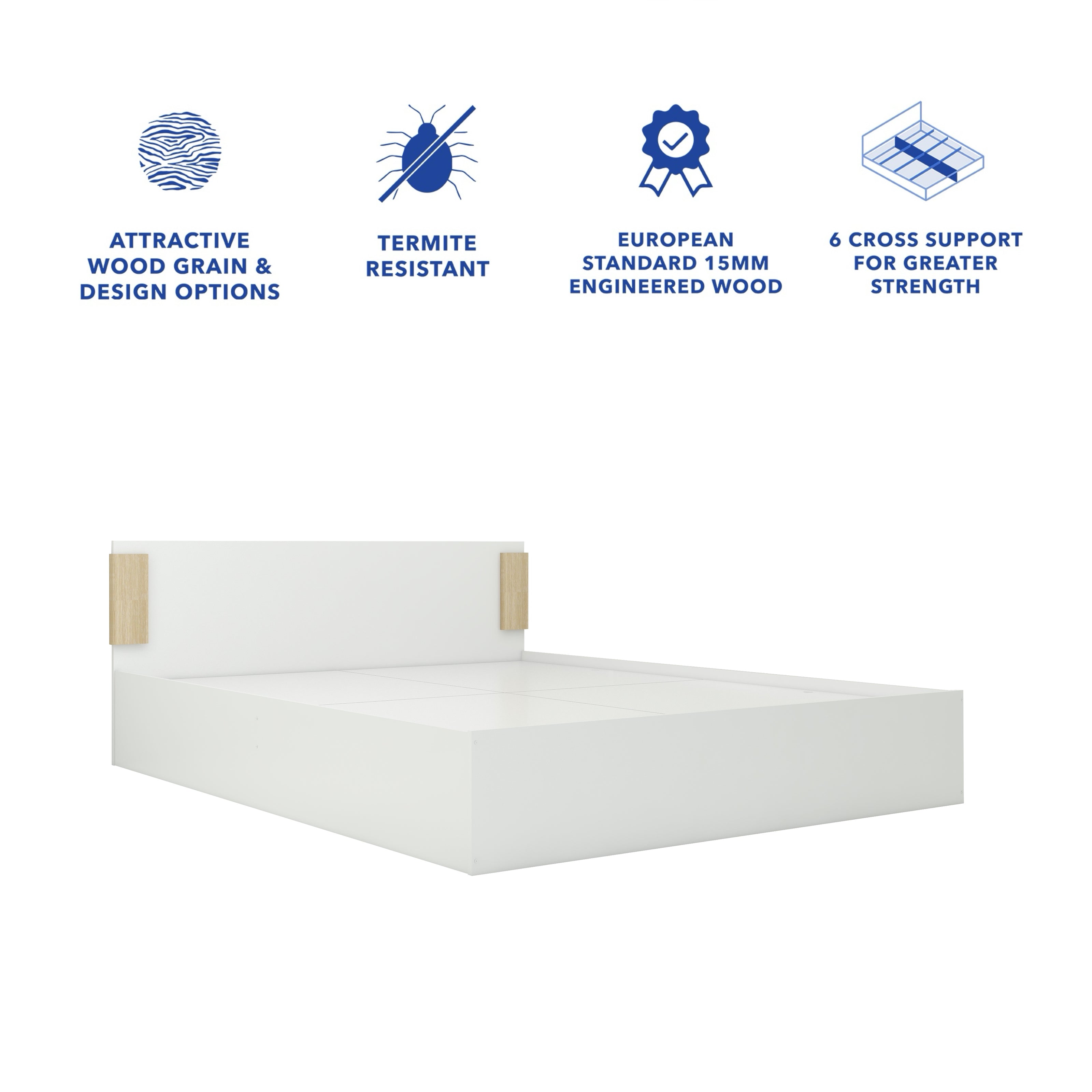 Nikki Bed – Box Storage Bed with Non-Woven Base