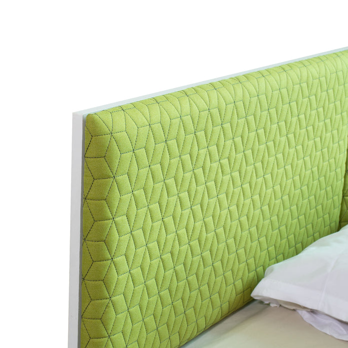 Lush Deluxe Queen Bed White Base With Box Storage (Non-Woveen)