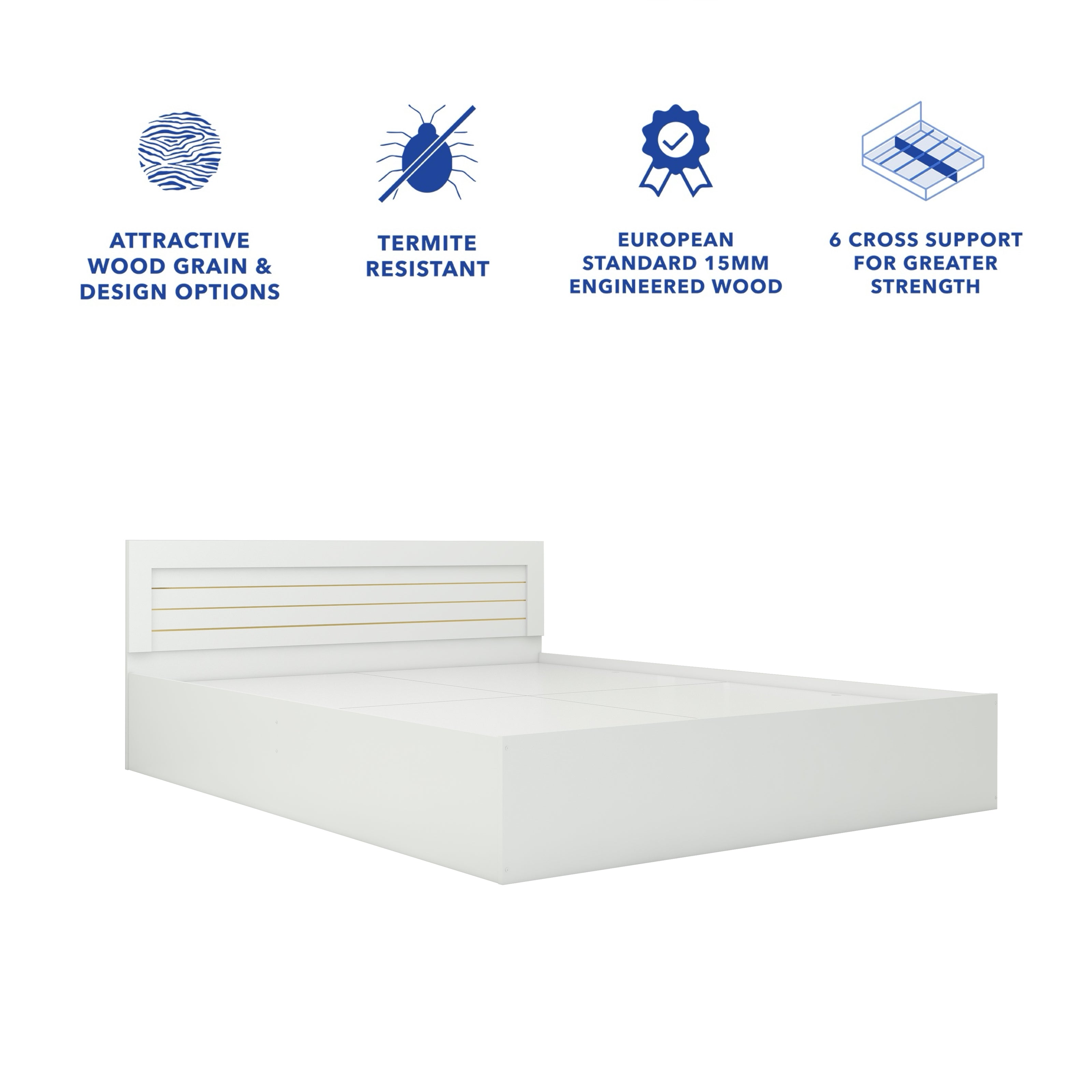 سرير كوروما - سرير تخزين صندوقي بقاعدة غير منسوجة