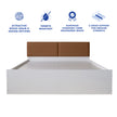 Lush Deluxe Queen Bed White Base With Box Storage (Non-Woveen)