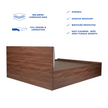 Lush Queen Bed – Modern Storage Bed with Non-Woven Base