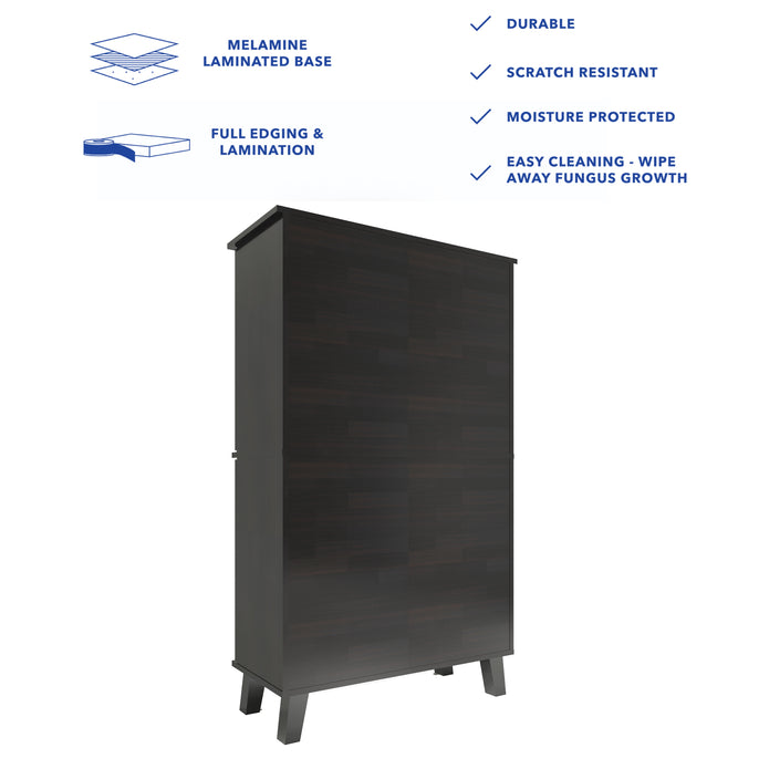 خزانة أحذية جوهاني بأربعة أبواب بلون وينج