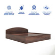 Daiki Bed – Modern Box Storage Bed with Non-Woven Base