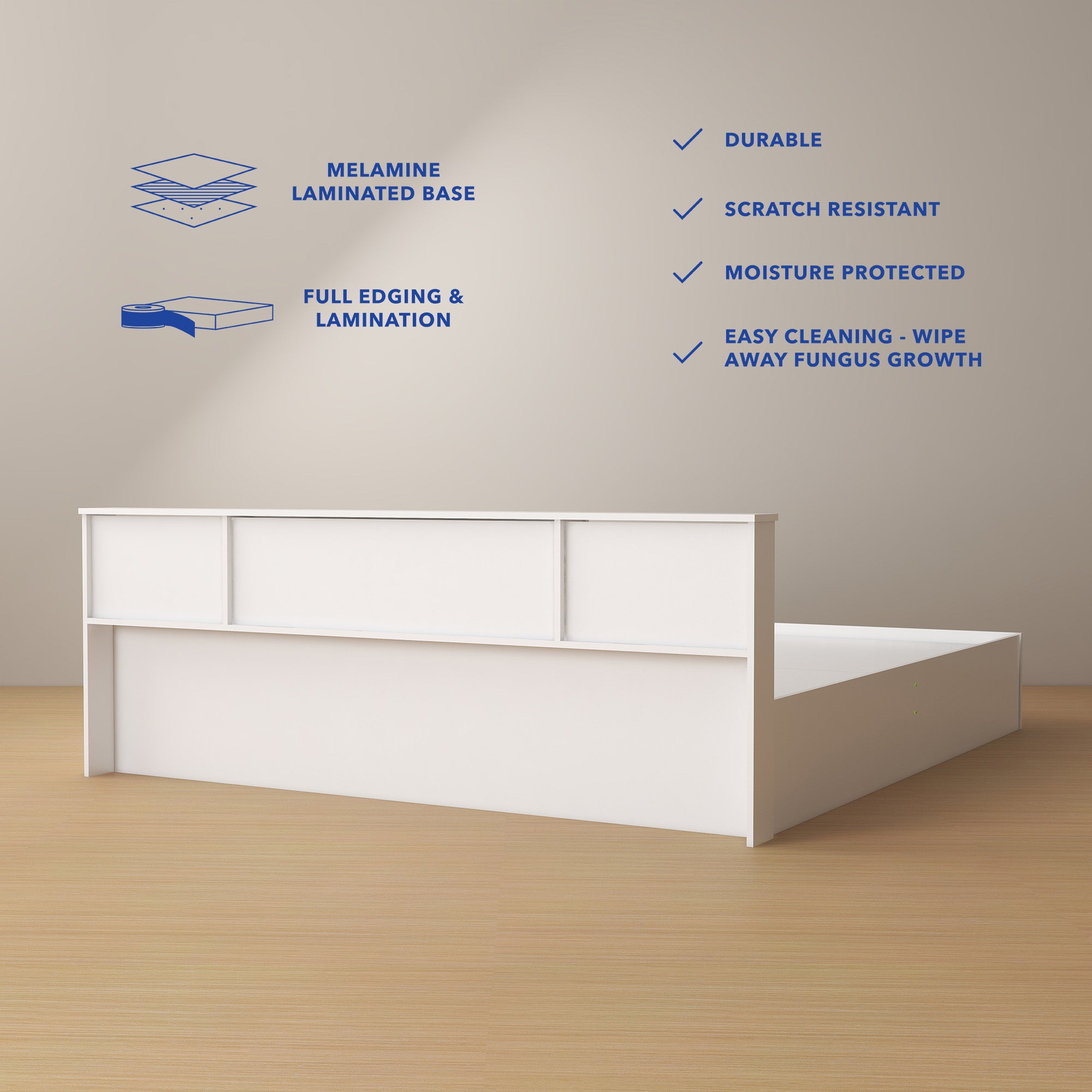 Kaito Bed With Box Storage  (Non-Woveen)