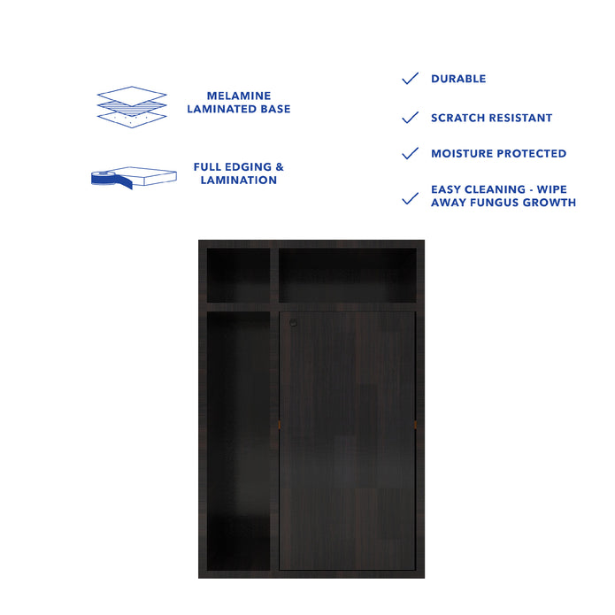 Chiyo Bedside Table – Compact Wooden Nightstand with Drawer