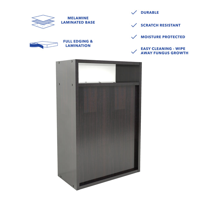 طاولة سرير رين - طاولة جانبية خشبية مدمجة مع درج تخزين