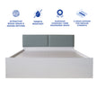 Lush Deluxe Queen Bed White Base With Box Storage (Non-Woveen)