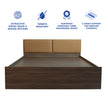 Lush Deluxe Queen Bed – Modern Storage Bed with Non-Woven Base