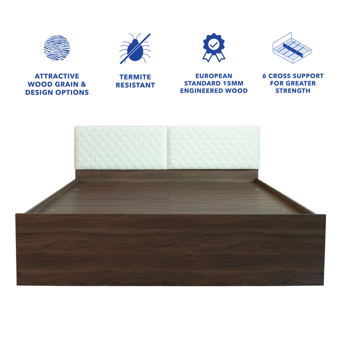 Lush Deluxe Queen Bed – Modern Storage Bed with Non-Woven Base